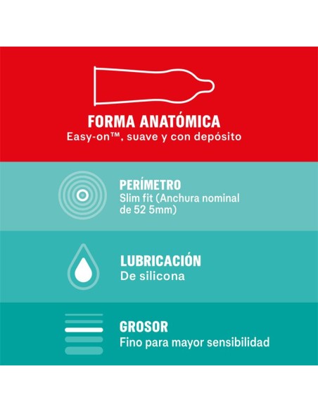 Preservativos Sensitivo Slim Fit 10 Unidades Preservativos Sensitivo Slim Fit 10 Unidades