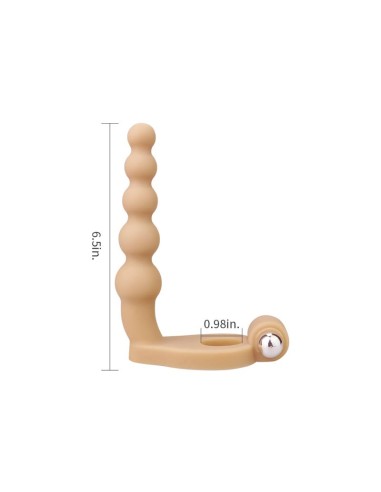 Estimulador Anal The Ultra Soft Bead 65 con Vibracion Natural
