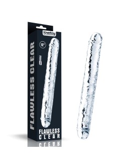 Dildo Doble Flawless Clear 12 Transparente 2