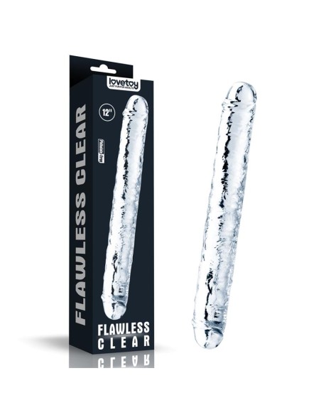 Dildo Doble Flawless Clear 12 Transparente