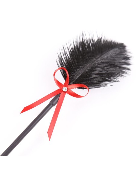 Plumas y Pala 2 en 1 36 cm Negro Rojo