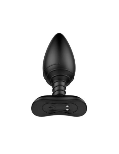 Asher Plug Anal con Control Remoto USB Magnetico Negro