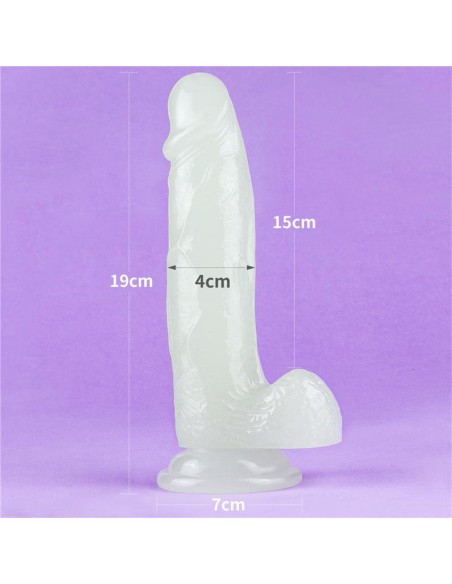 Dildo Lumino 75 Luz Azul