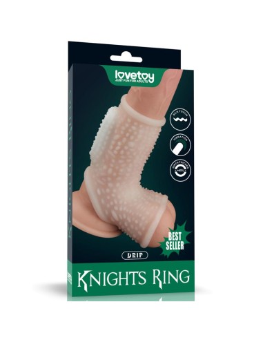 Funda el Pene y Testiculos con Vibracion Drip Knights