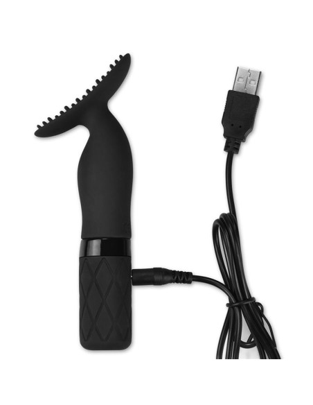 Estimulador O Sensual Clit Jiggle USB Negro Estimulador O Sensual Clit Jiggle USB Negro