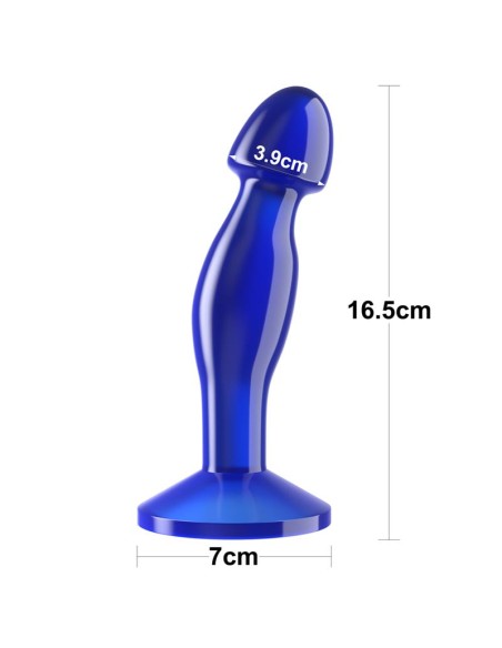 Plug Anal Flawless Azul Transparente 65