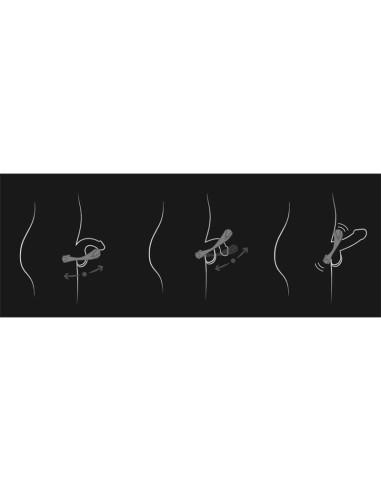 Anillo Vibrador Atom Plus Estimulacion Perianal Negro