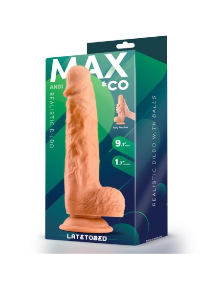 Andi Dildo Realista con Testiculos 91 Natural Andi Dildo Realista con Testiculos 91 Natural