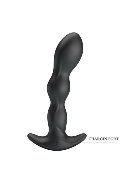 Yale Plug Anal con Vibracion Negro Yale Plug Anal con Vibracion Negro