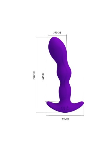 Yale Plug Anal con Vibracion Purpura