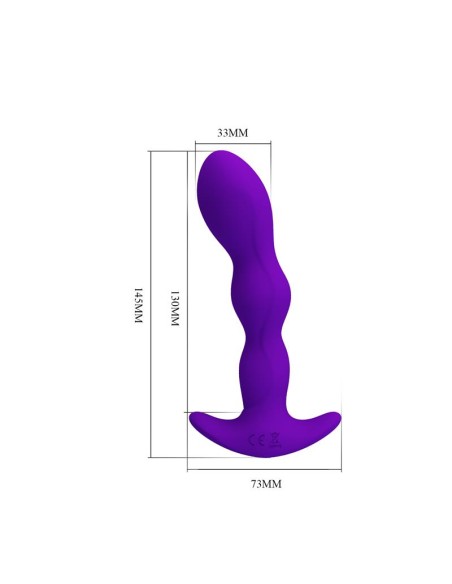 Yale Plug Anal con Vibracion Purpura