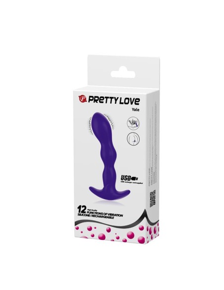Yale Plug Anal con Vibracion Purpura