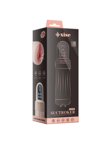 Masturbador con Efecto Succion y Vibracion Suctroker V30 III