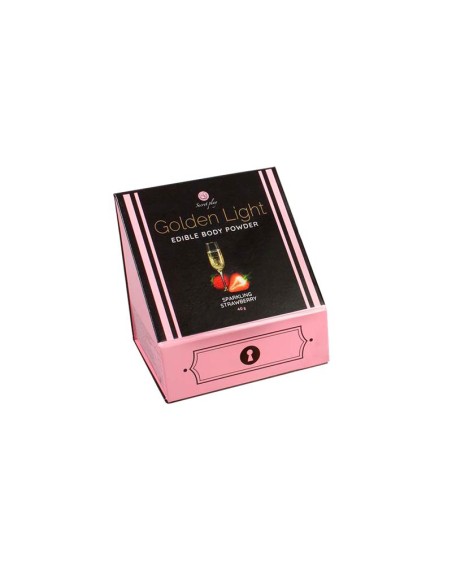 Kit Polvos 100 Comestibles y Plumero Fresas con Cava Kit Polvos 100 Comestibles y Plumero Fresas con Cava