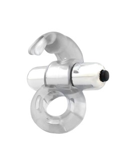Horizon Anillo Vibrador con Conejito Transparente 2