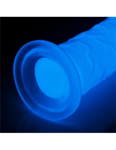 Dildo Lumino 8 Luz Azul