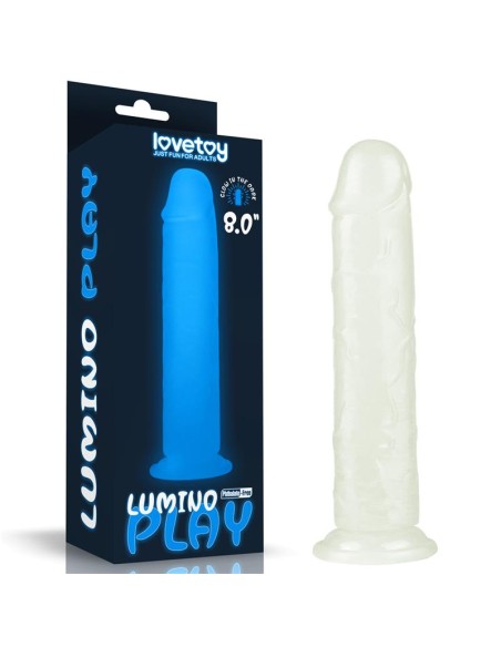 Dildo Lumino 8 Luz Azul