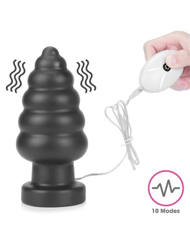 Plug Anal con Vibracion King Sized 7 Negro