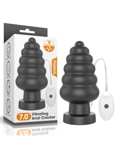 Plug Anal con Vibracion King Sized 7 Negro