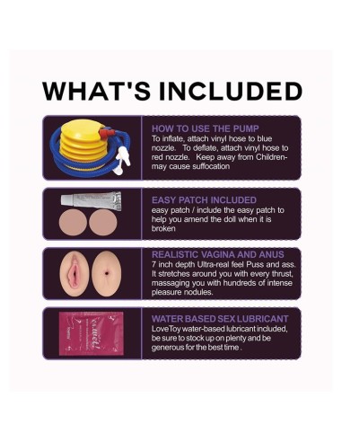 Muneca Inflable Boobie Super Love Doll