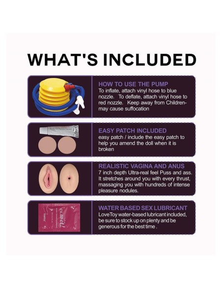 Muneca Inflable Boobie Super Love Doll