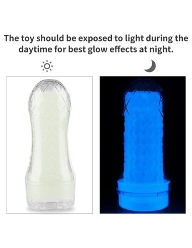 Masturbador Masculino Lumino Luz Azul