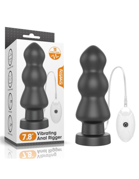 Plug Anal con Vibracion King Sized 78 Negro