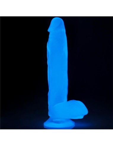 Dildo Lumino 10 Luz Azul