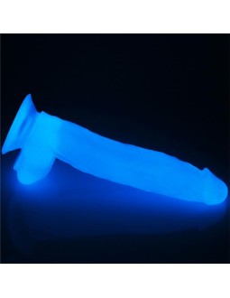 Dildo Lumino 10 Luz Azul 2