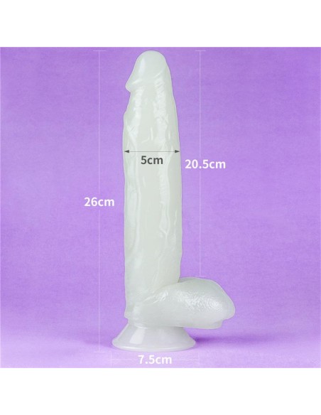 Dildo Lumino 10 Luz Azul Dildo Lumino 10 Luz Azul