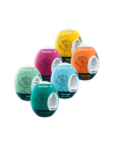 Set 6 Unidades Huevo Masturbador