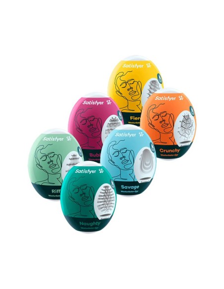 Set 6 Unidades Huevo Masturbador