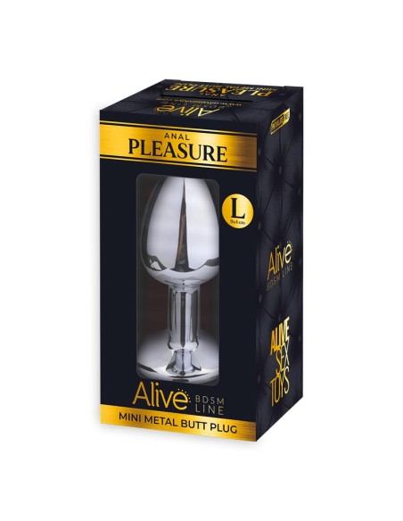 Plug Anal con Joya Rosa Talla L