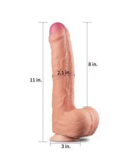 Dildo Nature 11 Dual Layer Natural 2