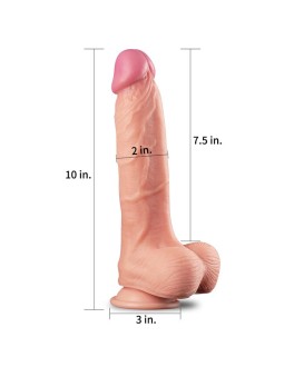Dildo Nature 10 Dual Layer Natural 2