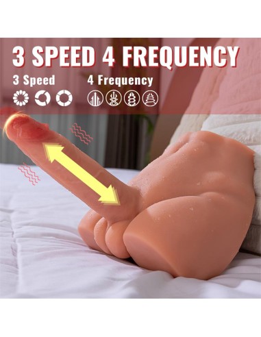 Peel Masturbador con Dildo y Ano Ass con Vibracion y Thrusting