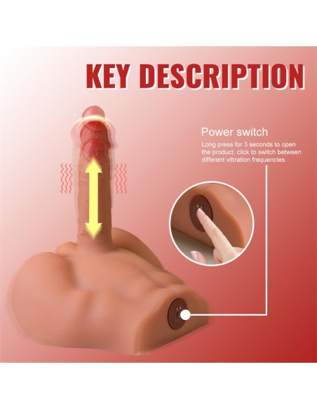 Peel Masturbador con Dildo y Ano Ass con Vibracion y Thrusting