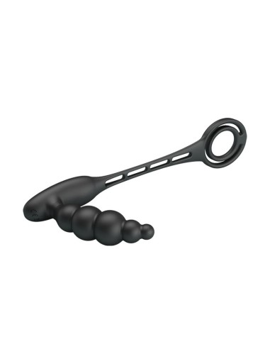 Plug Anal con Anillo para el Pene con Vibracion