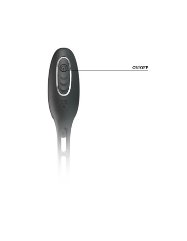 Plug Anal con Anillo para el Pene con Vibracion