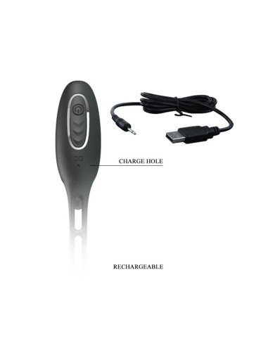 Plug Anal con Anillo para el Pene con Vibracion