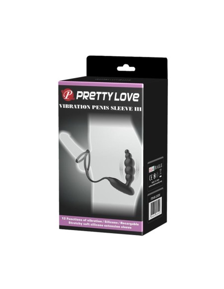 Plug Anal con Anillo para el Pene con Vibracion