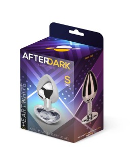 Plug Anal con Joya de Corazon Blanco Talla S 2