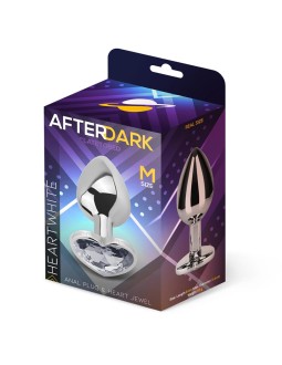 Plug Anal con Joya de Corazon Blanco Talla M 2