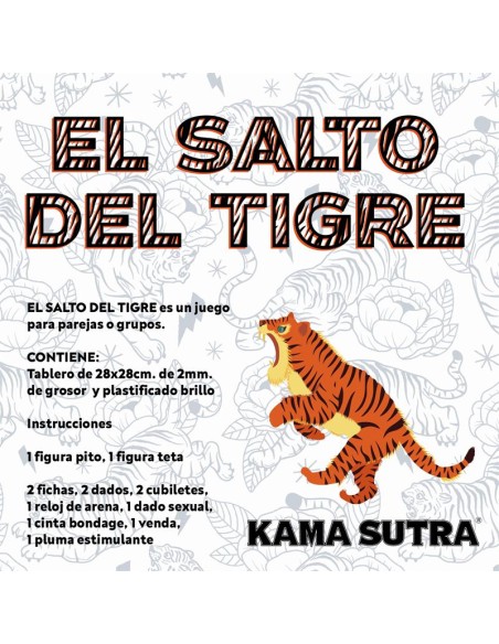 Juego de Mesa el Salto del Tigre Erotico