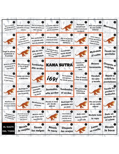 Juego de Mesa el Salto del Tigre Erotico