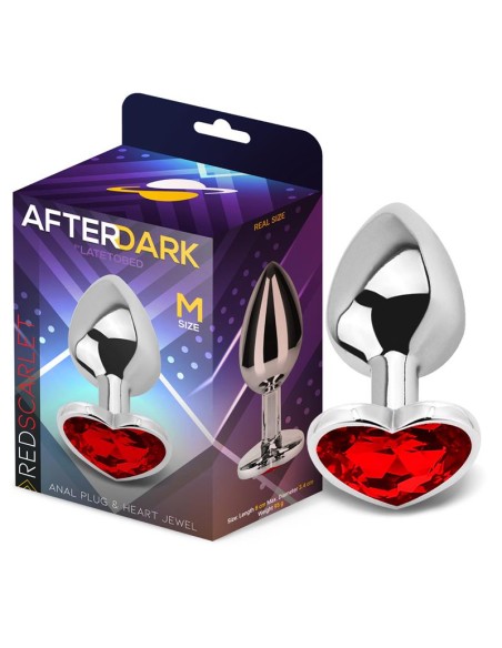 Plug Anal con Joya de Corazon Red Scarlet Talla M