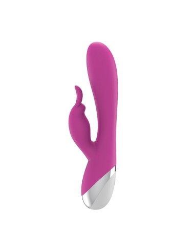VIbrador Dual USB Silicona Rosa