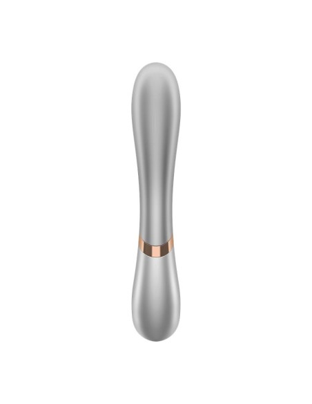 Hot Lover Vibrador Efecto Calor con APP Plata y Champagne Hot Lover Vibrador Efecto Calor con APP Plata y Champagne