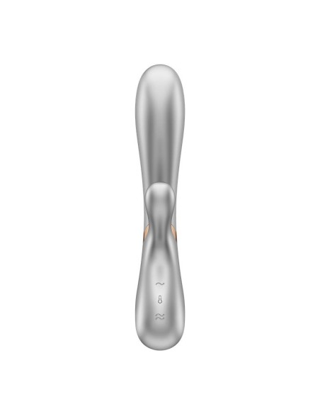 Hot Lover Vibrador Efecto Calor con APP Plata y Champagne Hot Lover Vibrador Efecto Calor con APP Plata y Champagne