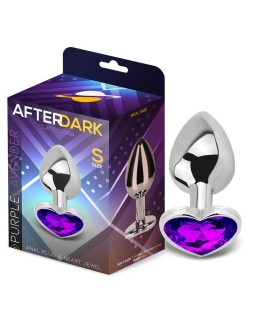 Plug Anal con Joya de Corazon Purple Lavender Talla S
